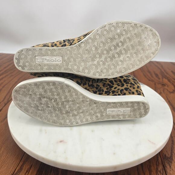 Linea Paolo Freida Platform Wedge Bootie In Suede Cheetah Print - Picture 6 of 7